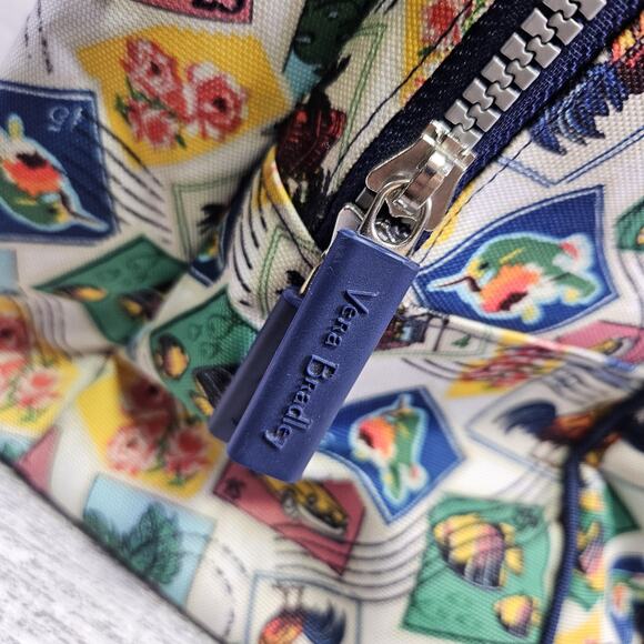 Vera Bradley Cuban Stamps Lighten Up Go Anywhere Carry-On Travel Bag Vacation - Picture 8 of 16